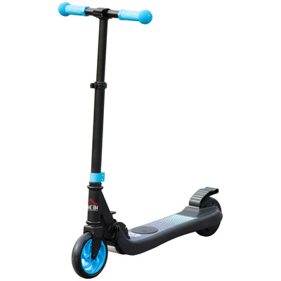 HOMCOM Folding Electric Scooter with Brake, for Ages 6+ Years, 8km/h Maximum Speed, Blue 