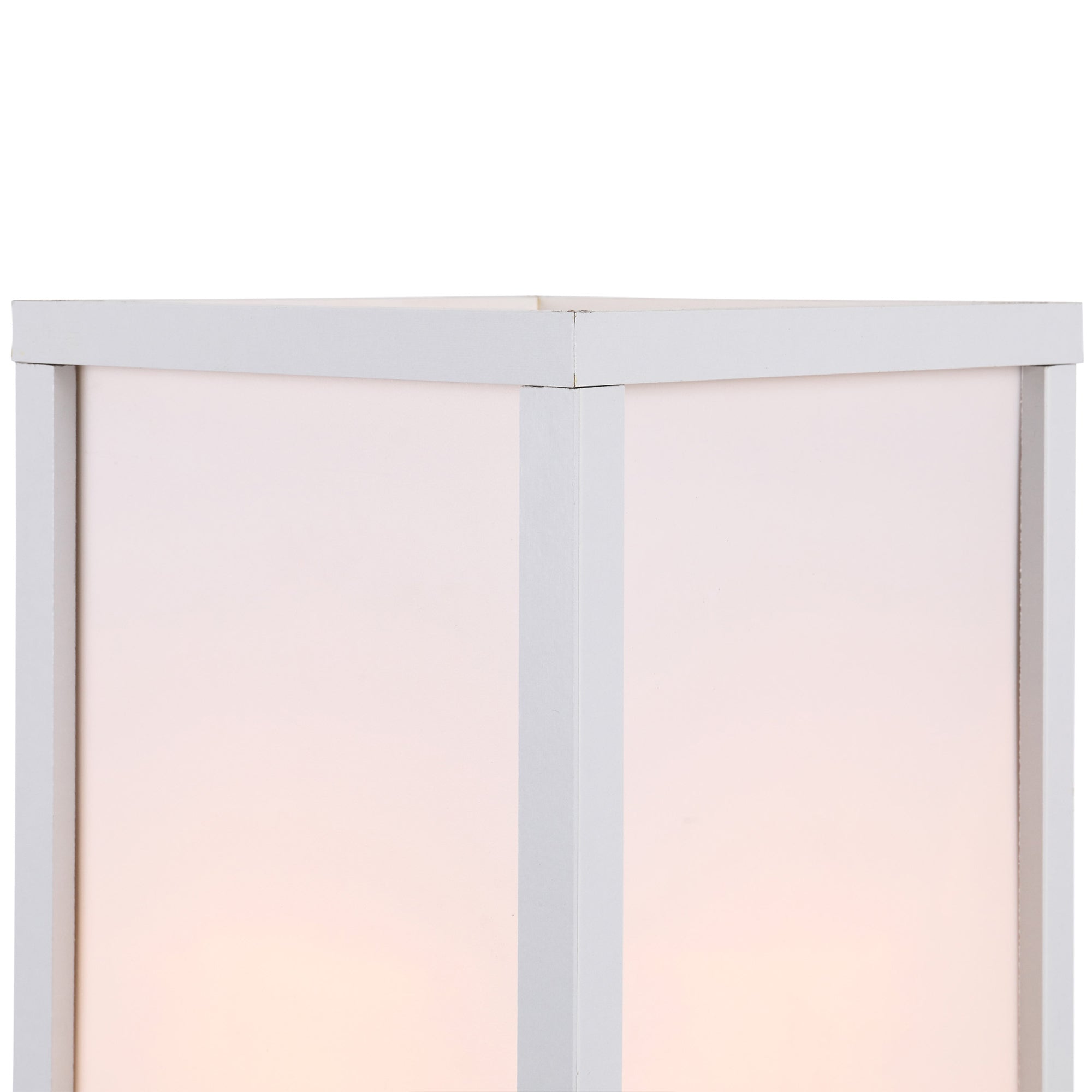 HOMCOM 3-Tier Floor Lamp, Floor Light with Storage Shelf, Reading Standing Lamp with Acrylic Shade for Living Room, Bedroom, Kitchen, Dining Room, Office, Dorm, 160cm, White 