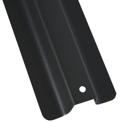 Outsunny 4PCs Fillable Parasol Base Weights with Steel Cross Base Garden Umbrella Stand 60L Water or 72kg Sand Filled Weights Plastic Black 