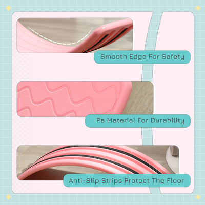 ZONEKIZ Balance Board, Kids Wobble board, for Ages 3-6 Years - Pink 