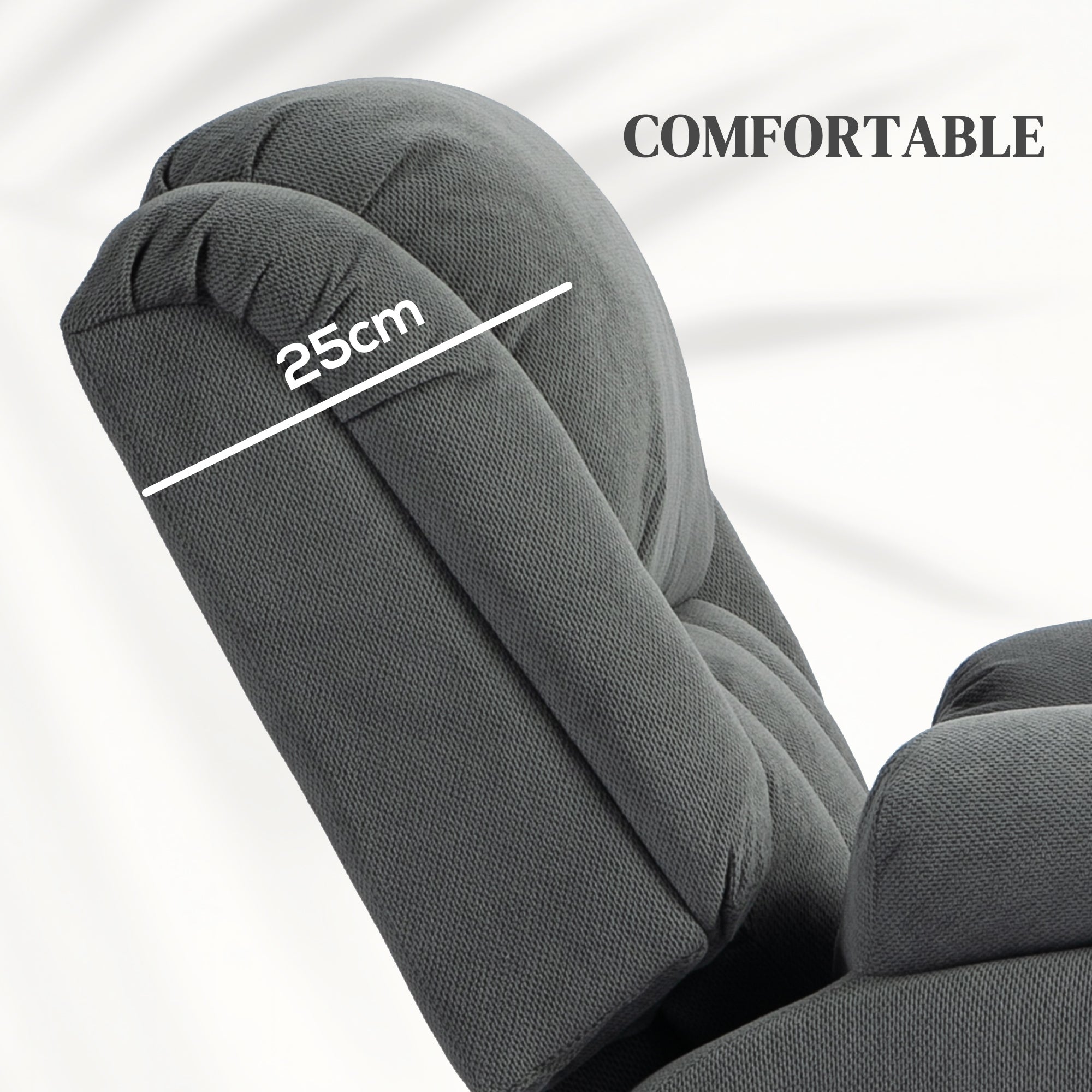 HOMCOM Recliner Armchair Lift Chair, Electric Recliner Chair with Vibration Massage and Heat, Wide Seat, USB Port, Grey 
