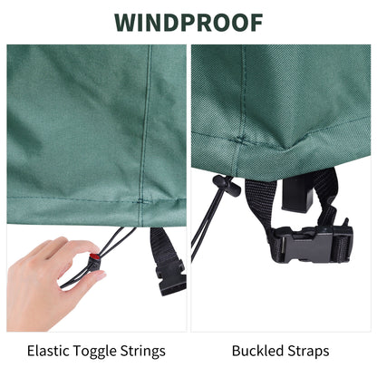 Outsunny Garden  Patio Large Furniture Set Round Cover 600D Oxford Waterproof Ф193 x 80H cm 