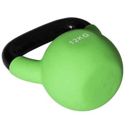 HOMCOM Soft Kettlebell, 12kg Kettle Bell with Non-Slip Handle for Home Gym Weight Lifting and Strength Training, Green 
