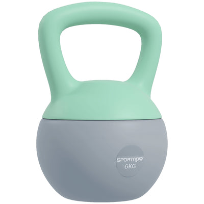 SPORTNOW 6KG Kettlebell, Soft Kettle Bell with Non-Slip Handle for Home Gym Weight Lifting and Strength Training 