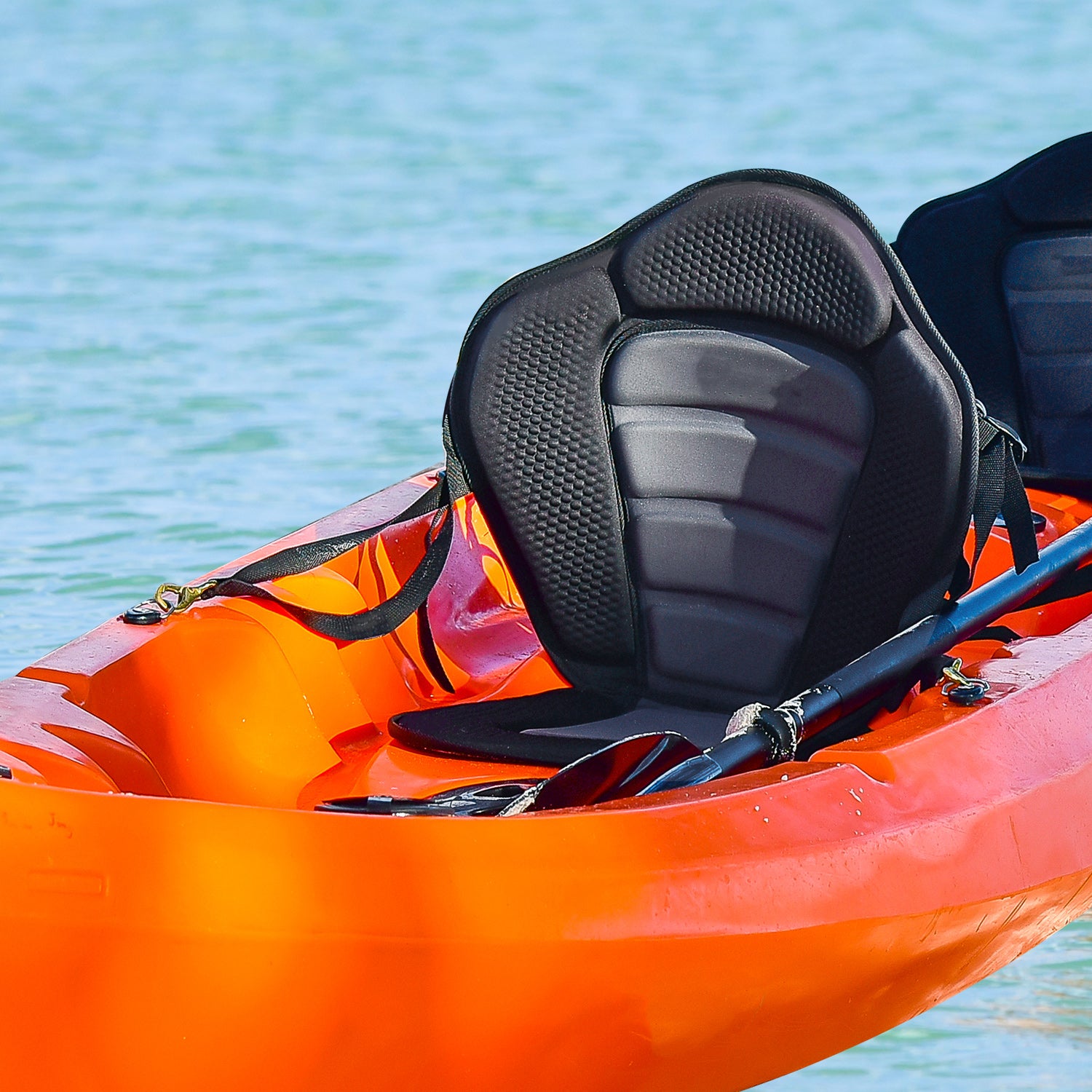 HOMCOM Deluxe Kayak Seat Sit On Top Padded Backrest Canoe Rafting Sports High Back Detachable 