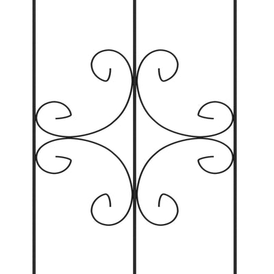 Outsunny Set of Four Spiral Anchor Garden Trellis Panels 