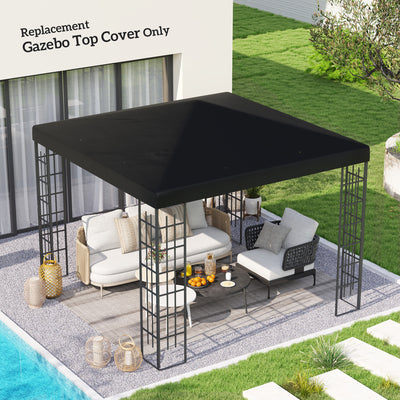 Outsunny 3 x 3(m) Gazebo Frame Replacement - Black 