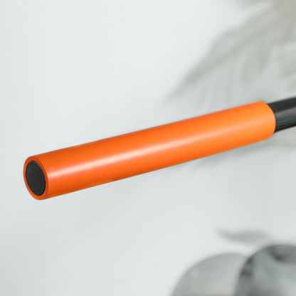 HOMCOM 40" Fitness Trampoline with Adjustable Handle, Rebounder Trampoline Mini Jumper for Indoor Exercise Workout, Support Up to 100kg, Orange 