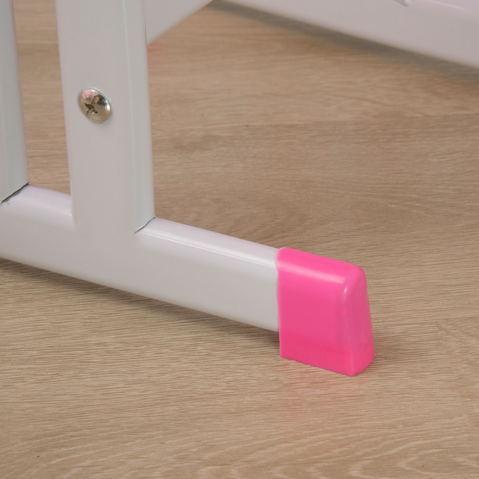 HOMCOM Kids Adjustable Desk and Chair Set, Book Stand, Pen Slot - Pink 