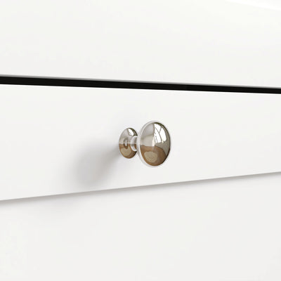 HOMCOM Narrow Shoe Cabinet with 2 Flip Drawers and Adjustable Shelves - White 