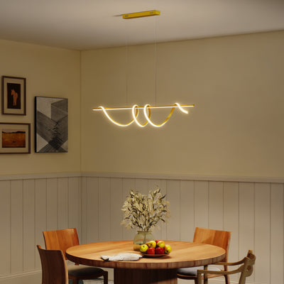 HOMCOM Pendant Light with 3 Colour Temperatures - Gold Tone 