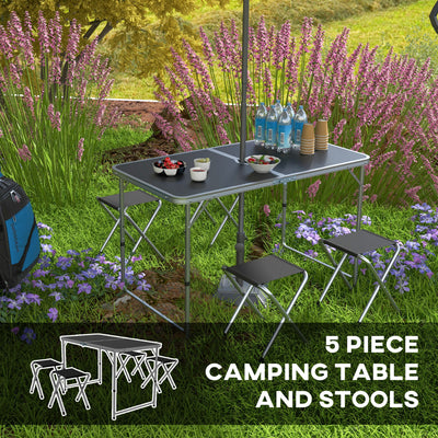 Outsunny Four-Person Foldable Aluminium Picnic Set 