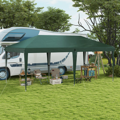 Outsunny 6 x 3 m Pop-Up Steel Frame Gazebo - Green 