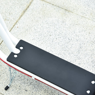 HOMCOM Kick Scooters for Kids with Adjustable Height, Anti-Slip Deck, Dual Brakes, Rubber Tyres, for Boys and Girls Aged 5+ Years Old - White 