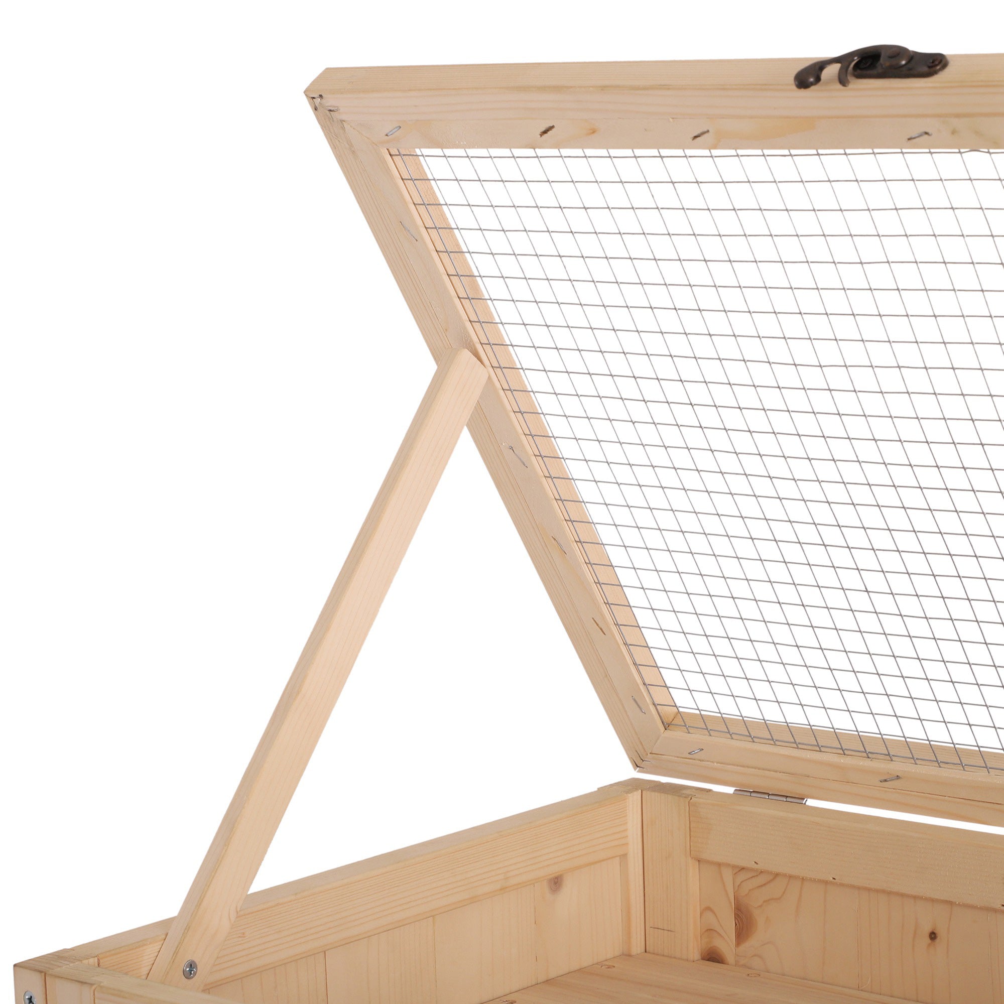 PawHut Wooden Large Hamster Cage, Gerbil Cage 4 Layers with Tall Bottom & Storage Shelf 