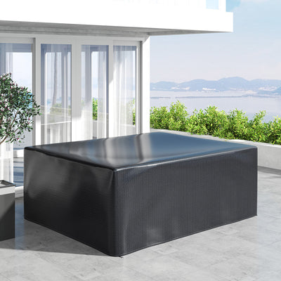 Outsunny Garden Furniture Cover, Waterproof Anti-UV Large Protective Patio Set Covers, 235 x 190 x 90cm, Black 