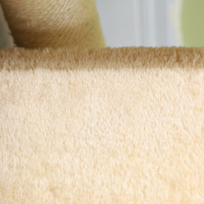 PawHut Pet Stairs 3-step Pet Ladder Cat dog Stairs Climb Ladder Cat Tree, Beige 
