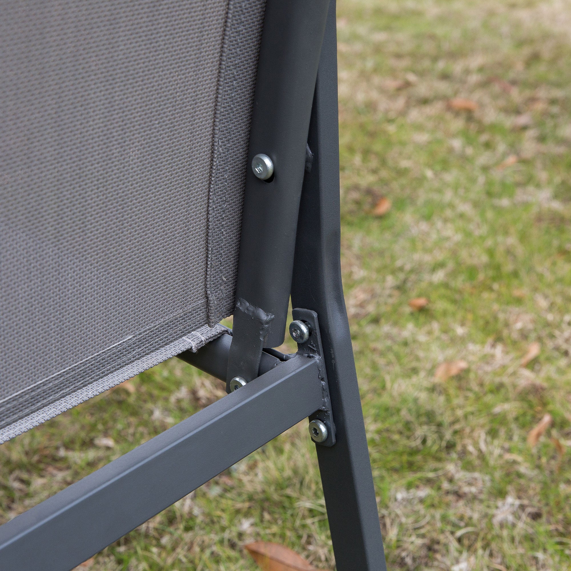 Outsunny Four-Piece Minimal Garden Patio Set - Grey 