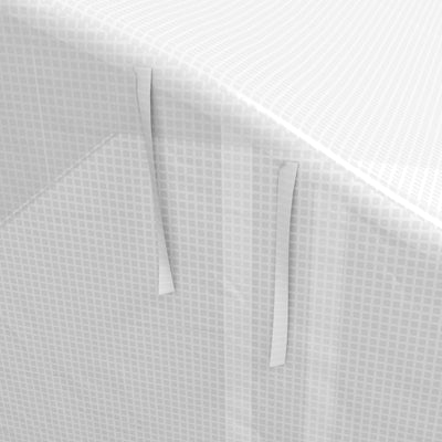 Outsunny 4 x 3(m) Walk-in Polytunnel Greenhouse, Zipped Roll Up Sidewalls, Mesh Door, 8 Mesh Windows, Tunnel Warm House Tent with PE Cover, Complimentary Plant Labels and Gloves, White 