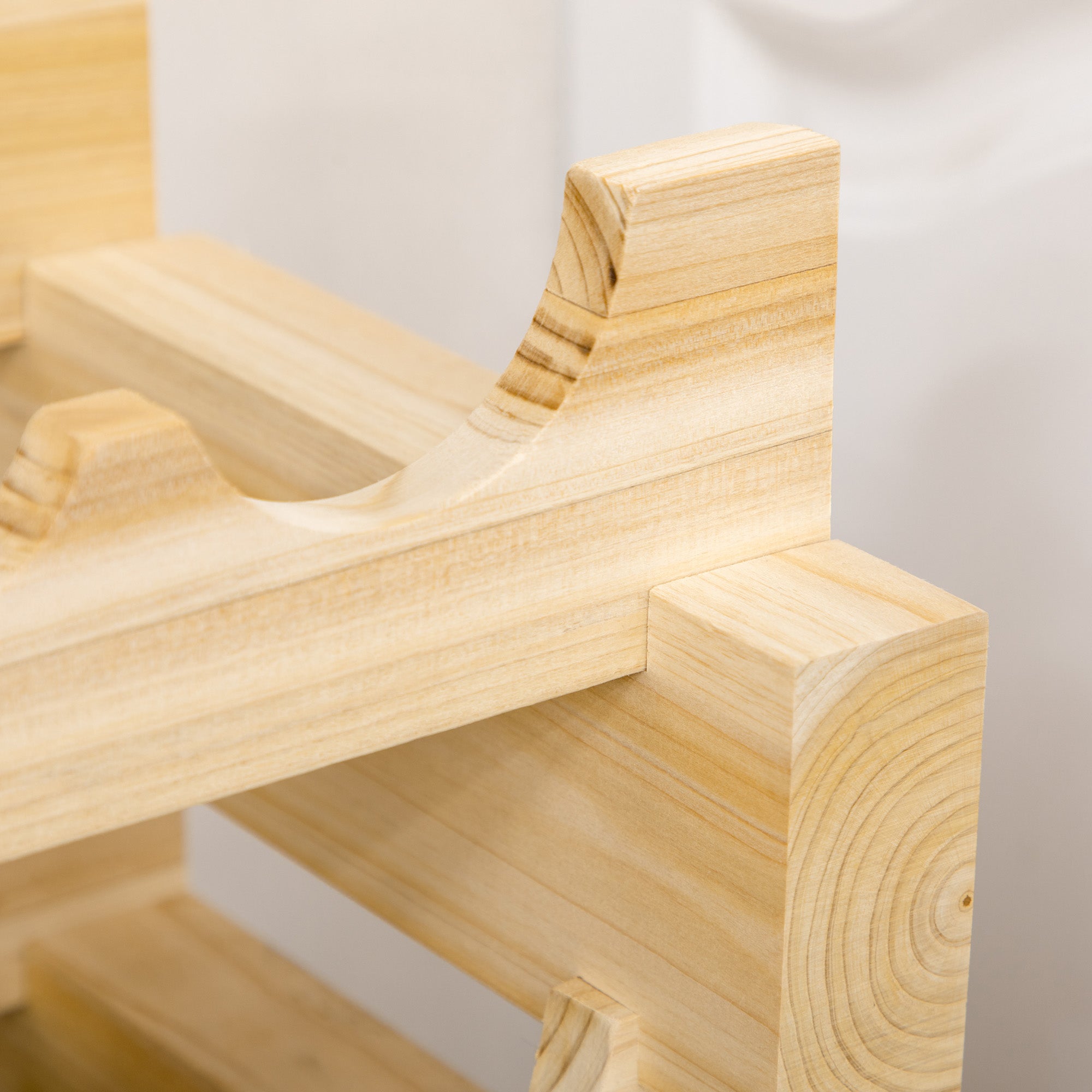 HOMCOM Six-Tier, 72 Bottle Wooden Wine Rack Set of 2 - Natural