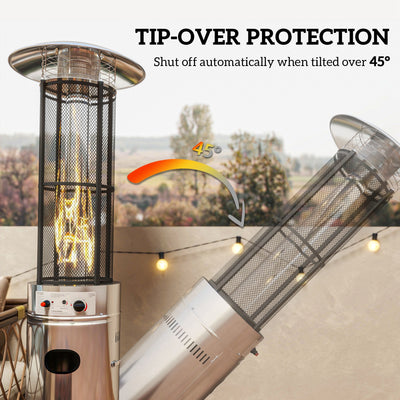 Outsunny 11Kw Adjustable Heat Gas Patio Heater 