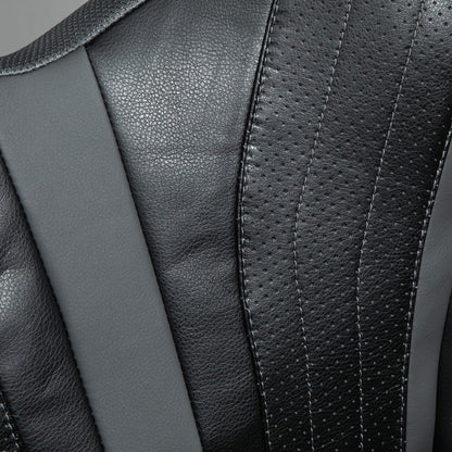 Vinsetto Computer Gaming Chair, Desk Chair with Breathable PU Leather Back and Seat, Soft Padded Armrests and Rolling Wheels for Adults and Gamers, Black 