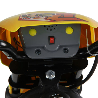 HOMCOM Electric Motorcycle for Kids Ride on Toys-Yellow 