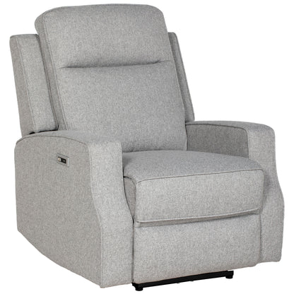 HOMCOM 150\'c2\'b0 Electric Reclining Chair, with USB port and Footrest - Grey