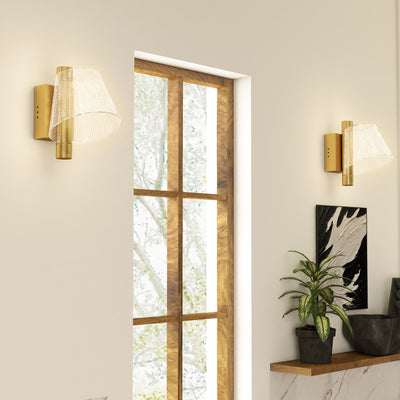 HOMCOM Led Wall Lamp 2 Pack, 5W Modern Indoor Starry Wall Light, Colour Temperature Adjustable 3000K/4000K/6500K, for Bedroom, Living Room, Hallway, Stairs, Gold Tone 