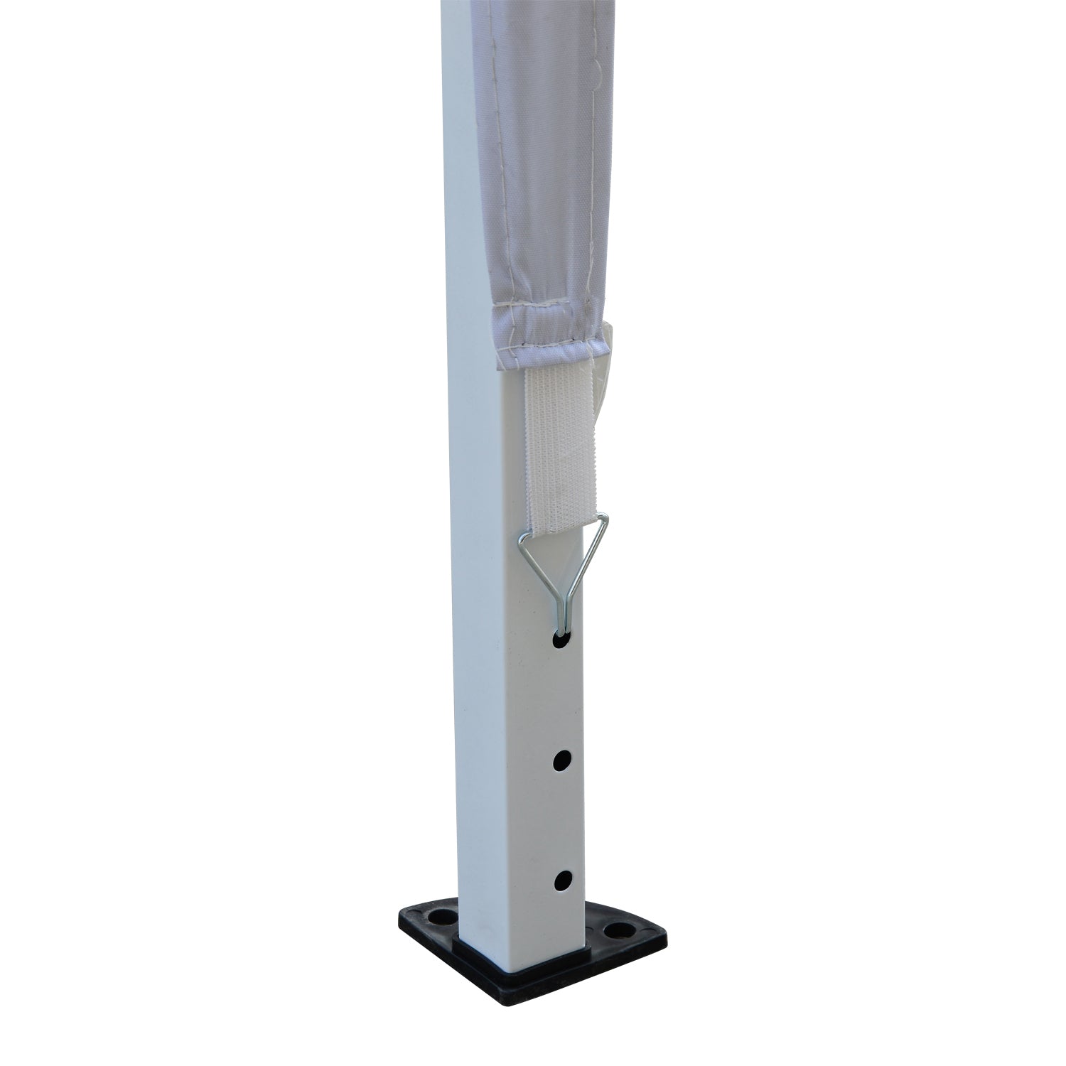 Outsunny 3 x 3M Garden Pop Up Gazebo Height Adjustable Marquee Party Tent Wedding Canopy with Carrying Bag, White 