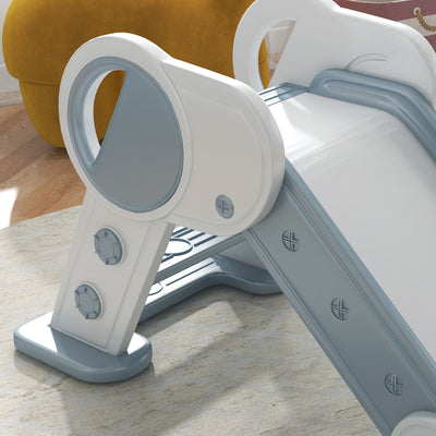 AIYAPLAY Foldable Kids Slide, Freestanding Baby Slide, for Ages 1.5-3 Years, Grey & Beige 
