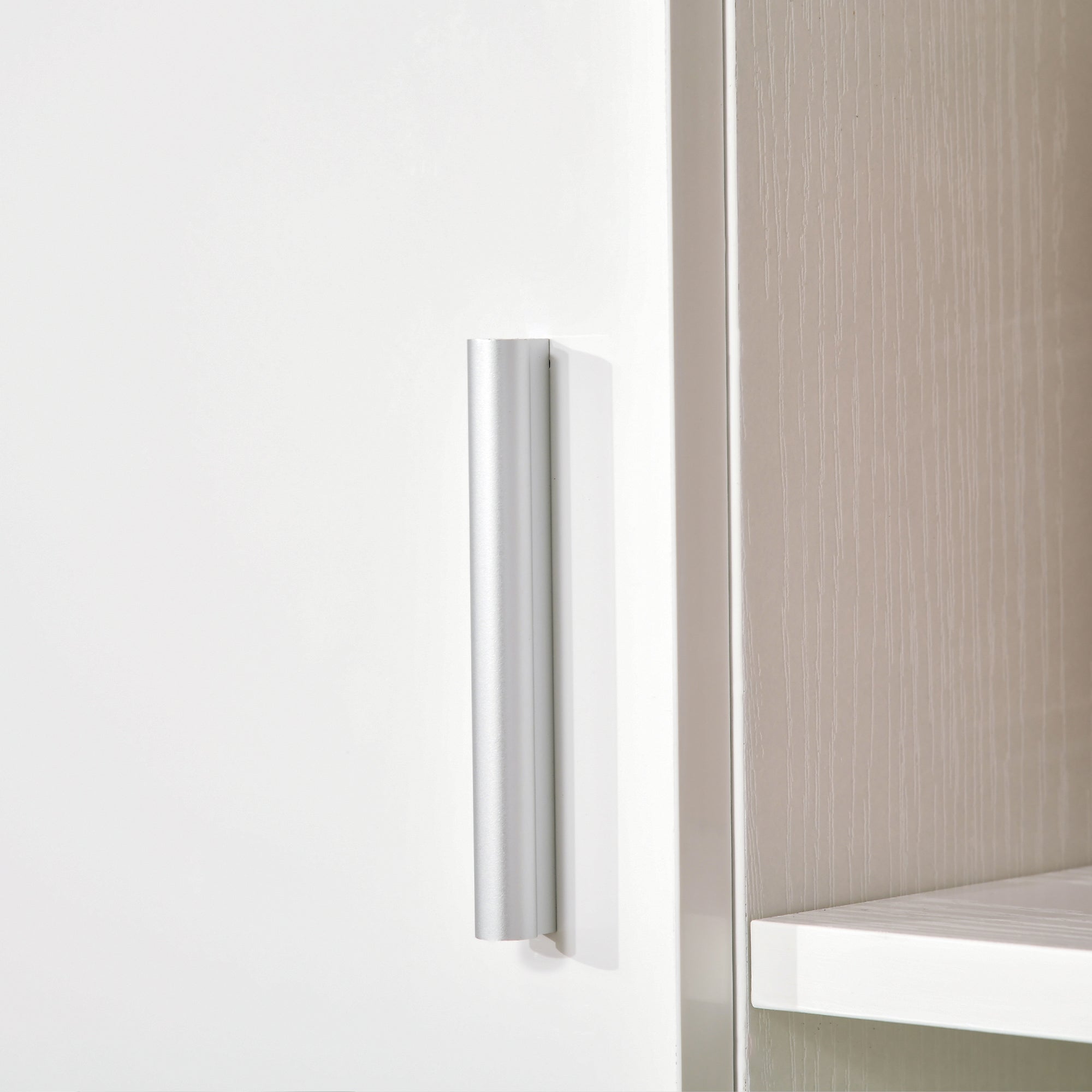 HOMCOM Kitchen Cupboard, Modern Kitchen Storage Cabinet with Shelves and Drawer, Free Standing Kitchen Units, 166\'c2\'a0cm, White