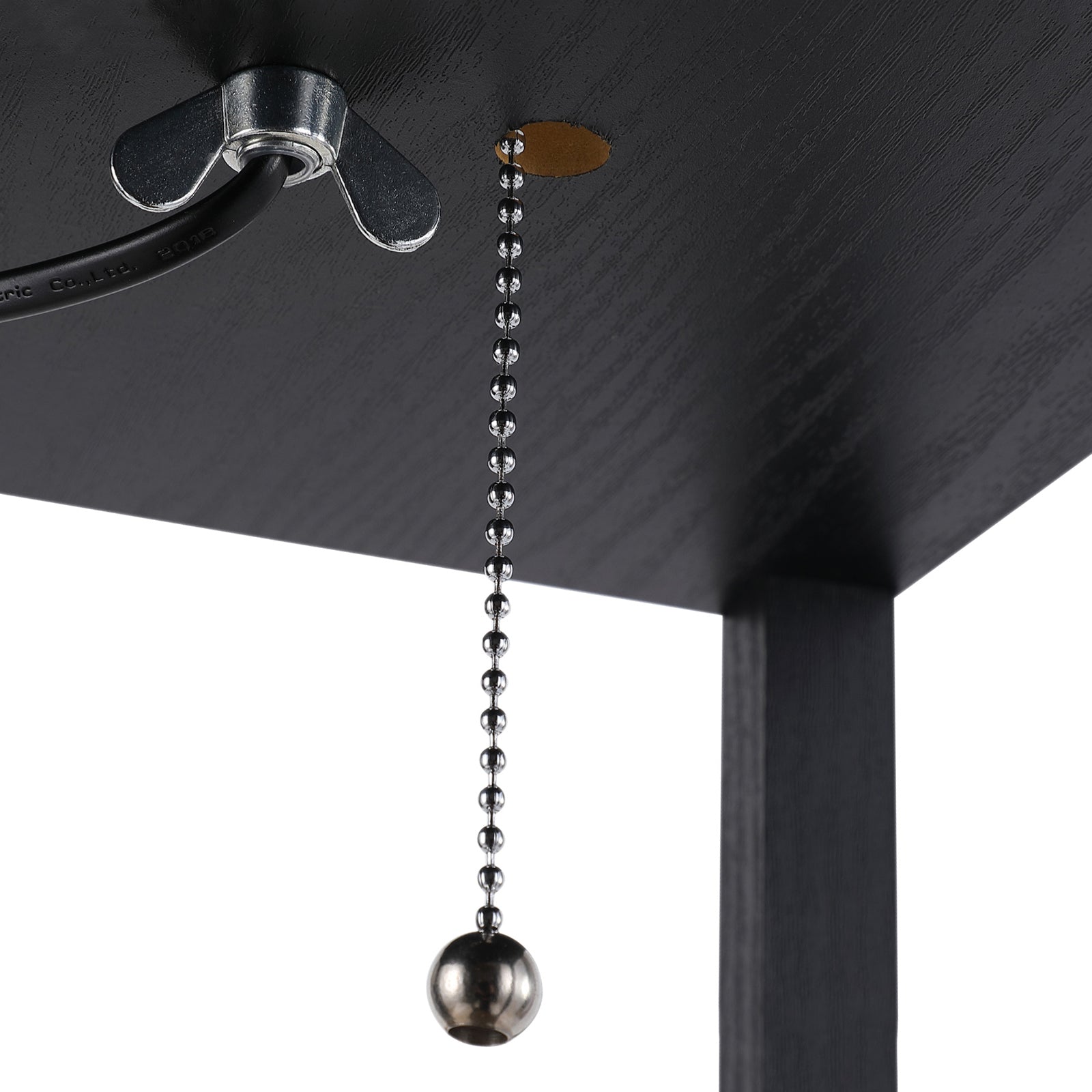 HOMCOM Three-Shelf Standing Lamps Set of 2 - Black 