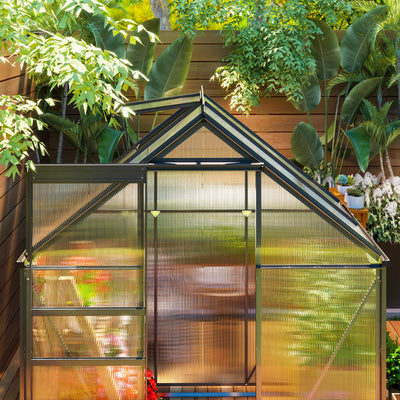 Outsunny 192.5 x 131cm Walk-In Polycarbonate Greenhouse 