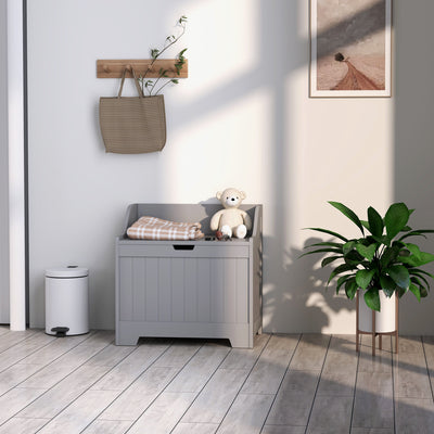 HOMCOM 61L Home Storage Chest - Grey 