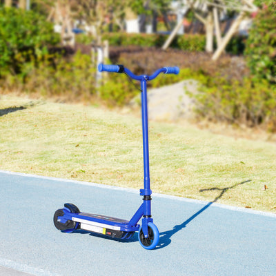 AIYAPLAY Electric Scooter for Ages 6-14, with Colourful Light and Electric Brake, Electric Scooter E Scooter, Up to 10 KM/H & 8 KM, Blue 