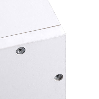 HOMCOM Wall Mounted Coat Hanger Hooks Rack Stand Hallway Coat Rack Rail & Storage Shelf Hanging Coat Organizer (White) 