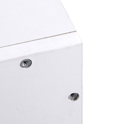 HOMCOM Wall Mounted Coat Hanger Hooks Rack Stand Hallway Coat Rack Rail & Storage Shelf Hanging Coat Organizer (White) 
