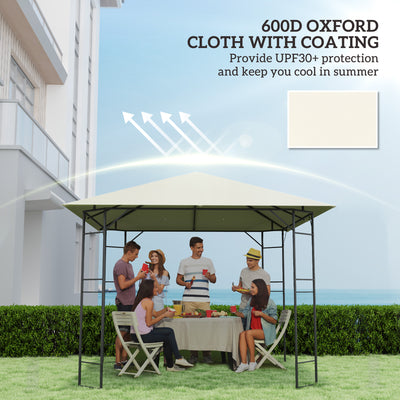 Outsunny 3 x 3(m) Gazebo Canopy Replacement, for 01-0867 - Cream 
