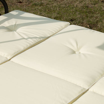 Outsunny 196L x 117D x 178H cm Swing Chair-Beige/Black 