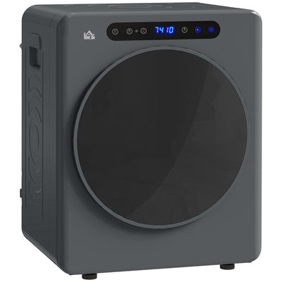 HOMCOM 4kg Compact 40-60℃  Tumble Dryer - Grey 