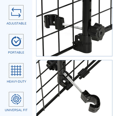 PawHut Heavy Duty Pet Dog Car Barrier Black 