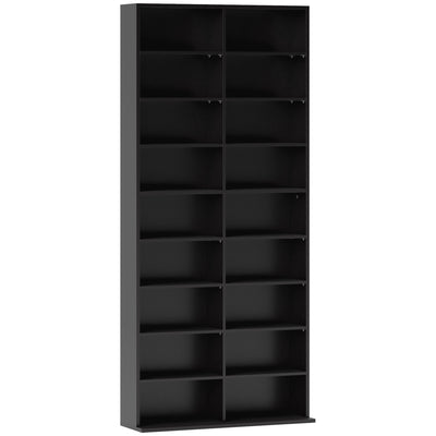 HOMCOM 640 CD Storage Tower - Black 
