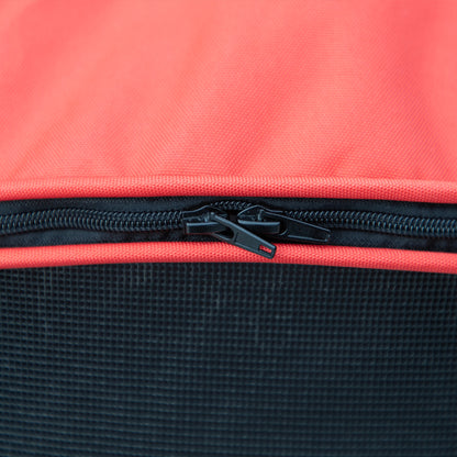 PawHut Detachable Pet Stroller with Rain Cover, 3 In 1 Cat Dog Pushchair, Foldable Carrying Bag w/ Universal Wheels, Brake, Canopy, Basket, Storage Bag for Small and Tiny Dogs - Red