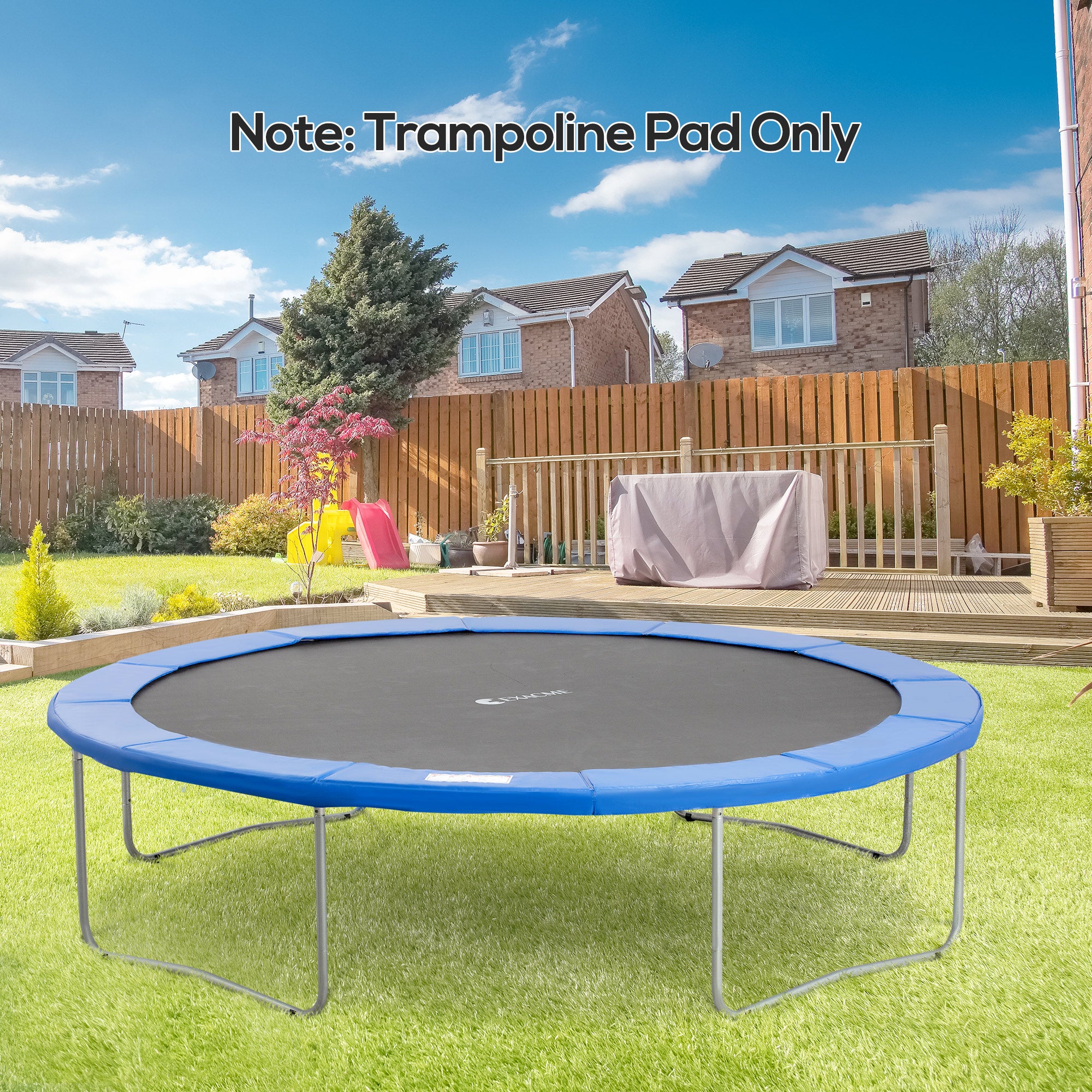 HOMCOM 12ft Trampoline Pad \'ce\'a6366cm Trampoline Accessories Surround Pad Thick Foam Pads Padding Replacement Spare- Blue