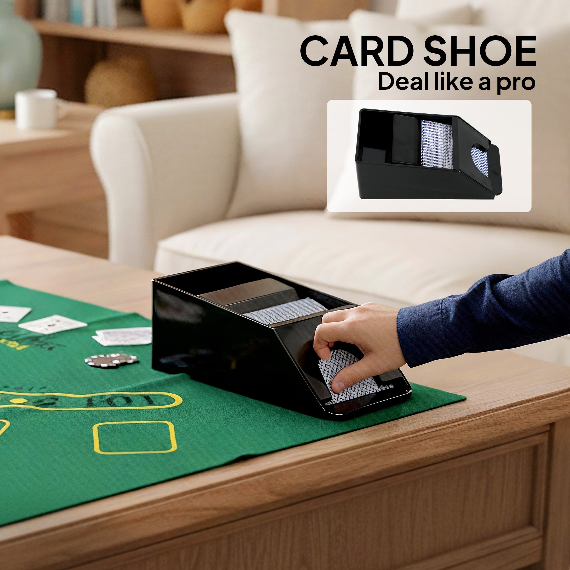SPORTNOW 300-Piece Poker Chips Set with Card Shuffler, Card Shoe, Case, Casino Texas Holdem Poker Set with Mat, Silver Tone 