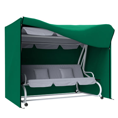 Outsunny 220 x 125cm Three-Seater Swing Chair Protective Cover - Green 