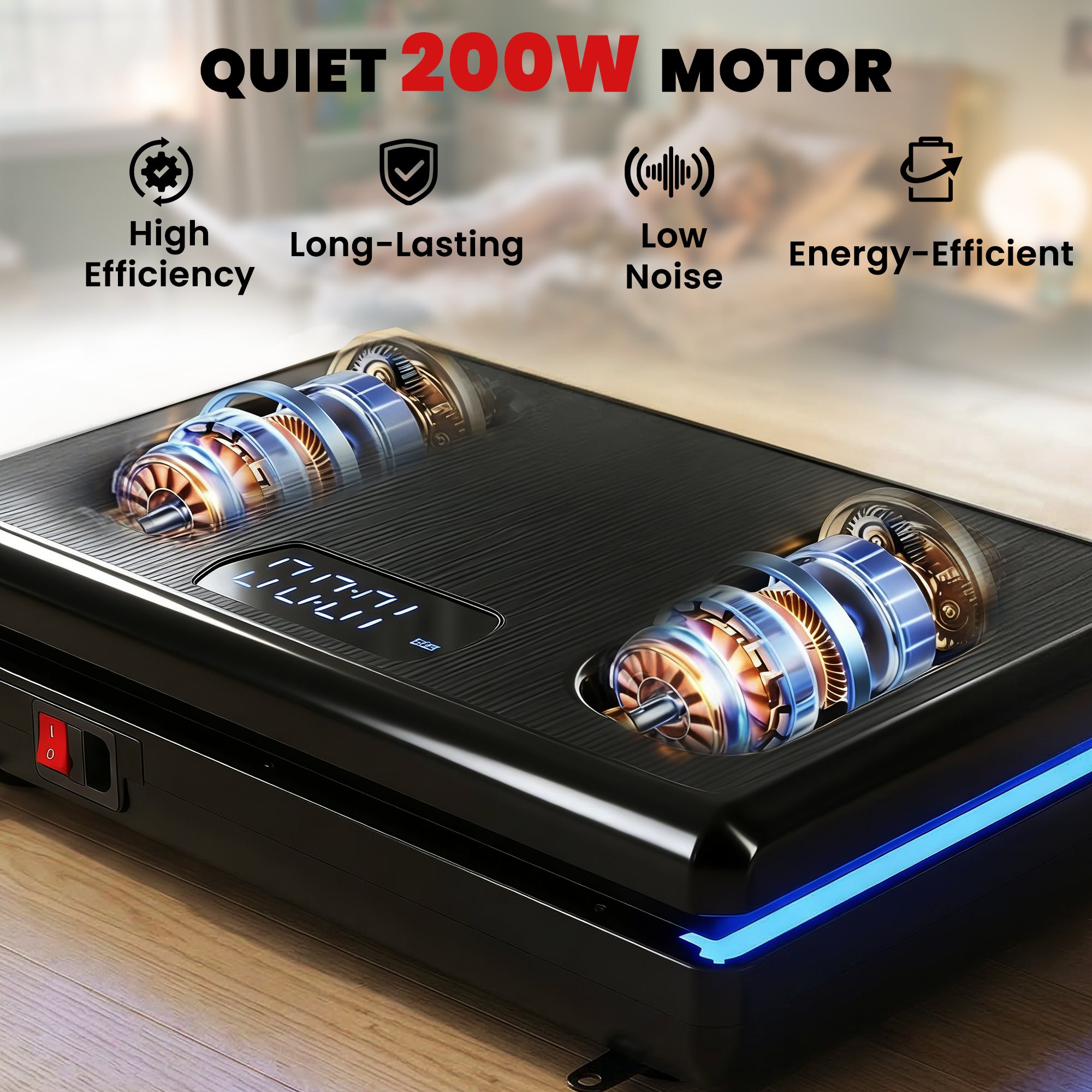 SPORTNOW Vibration Plate Exercise Machine with 120 Speed Levels, 5 Programs, Quiet Vibrating Plate with Resistance Bands 