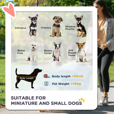 PawHut 3 In 1 Detachable Pet Stroller, for Extra Small and Small Dogs - Black 