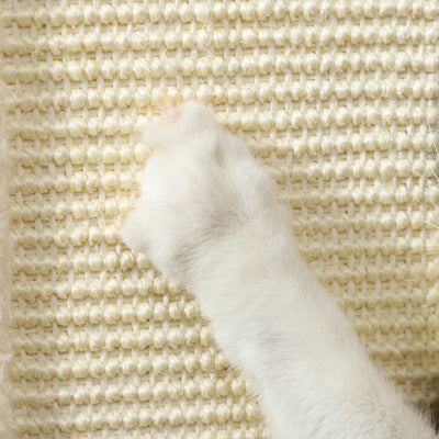 PawHut 3-in-1 Cat Scratching Post, 67cm Cat Scratcher w/ Track Ball Toy, Oak Tone 